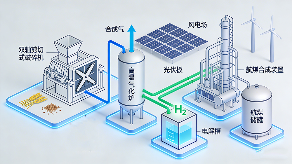 生物质气化耦合绿氢制绿色燃料项目落地，新能源燃料迎突破！